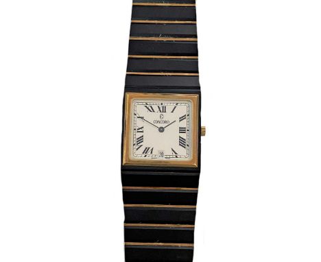 vintage unknown, probably mid 1980s, model number 15 22 533, serial number 711894, the signed square white dial, 20mm wide, w