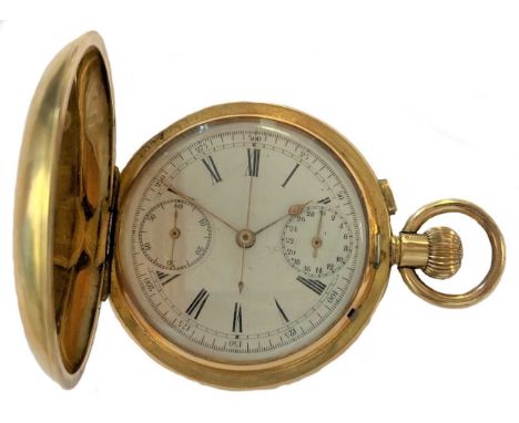 circa 1920, the white dial, 40mm diameter, with black Roman numerals, copper coloured spade hands, subsidiary running seconds