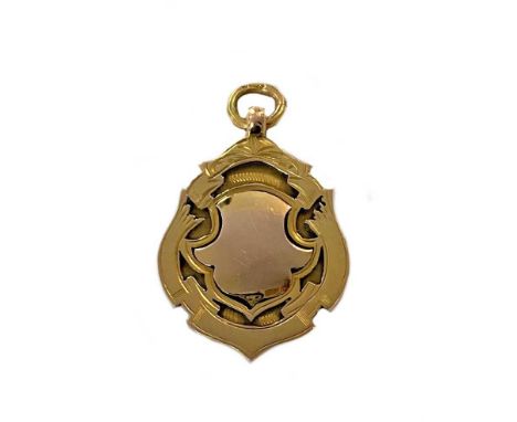 probable mark of Robert Pringle &amp; Sons, Birmingham 1930, in the form of a scroll edged escutcheon shaped cartouche, verso