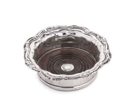 mark of Henry Wilkinson &amp; Co., Sheffield 1835, plain, straight, high sided gallery, the flared rim with trailing vine dec