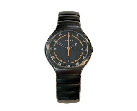 vintage unknown, model number 115.0673.3, serial number 10164019, the signed circular black dial, 32mm diameter, with sword s