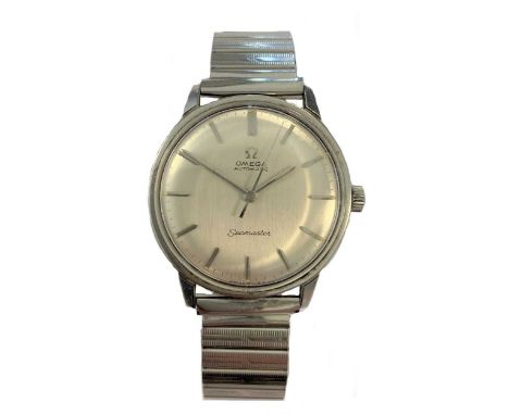 circa 1964, model 165.002, the signed circular silvered dial, 30mm diameter, with silvered batons, hands and centre sweep, si