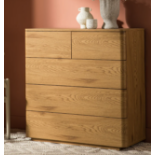 Agnes Curved Edge 2 over 3 Chest of Drawers, Natural. - R13.15. RRP £299.99. The chest offers 2 over