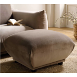 Gianni Pouffe, Mink Velvet. - R13.14. RRP £299.99. The low profile design and plumped cushion offers