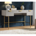 Richmond Ridged Dressing Table, Matte Taupe. - R13.15. RRP £269.99. Thanks to its clean-lined