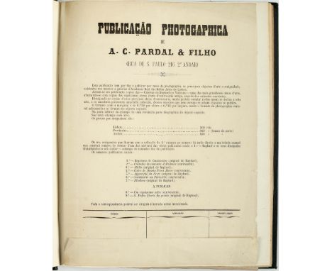 PUBLICAÇÃO photographica / de A. C. Pardal &amp; Filho.- Anno 1º a anno 14 º (Junho de 1869 a Maio de 1883).- Lisboa: A. C. P