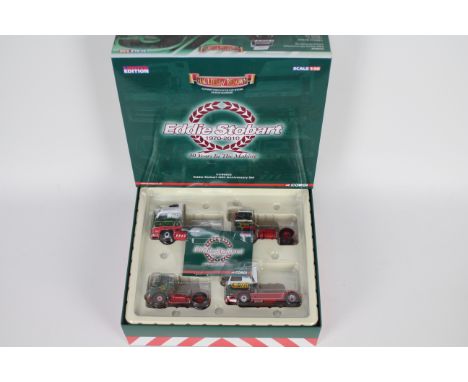 Corgi - A boxed Limited Edition 1:50 scale Corgi CC 99202 Eddie Stobart 40th Anniversary 4 piece Set. The set contains Atkins