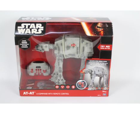 Thinkway Toys - Star Wars - A factory sealed boxed AT-AT U-Command with remote control # 13435. The model appears Mint in a V