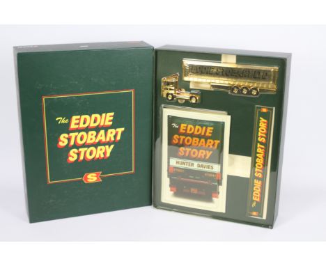 Corgi - A boxed Corgi CC86610 Limited Edition 'Eddie Stobart Story' set. The set containing one diecast 1:64 scale gold plate