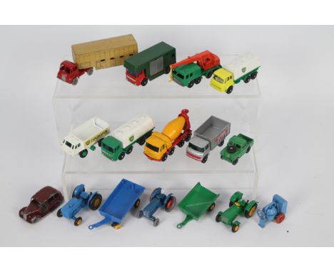 Matchbox, Hornby Dublo - An unboxed group of 16 unboxed predominately Matchbox Regular Wheel diecast vehicles. Lot includes M