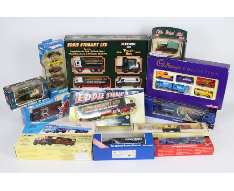 Corgi, Lledo, Hot Wheels, Others - 13 boxed diecast model vehicles in various scales. Lot include Corgi Classics #21401 AEC R