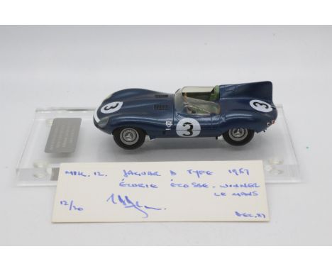 MPH Models, Tim Dyke - A boxed MPH Models #XXX Jaguar D-Type Le Mans 1957 'Ecurie Ecosse'  R.Flockhart / I .Bueb Winner. The 