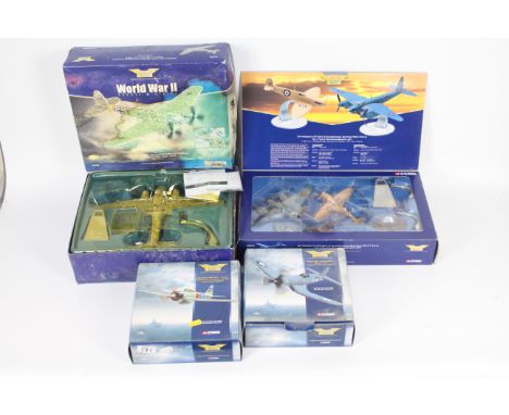 Corgi Aviation Archive - Four boxed Limited Edition diecast model aircraft in 1:72 scale. Lot consists of Corgi AA33101 Mitsu