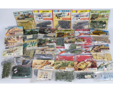 Airfix - 27 x unopened carded model kits including 00 scale Army Half Track M3 Truck # A13, 1:72 scale Kittyhawk # 118, 00 sc