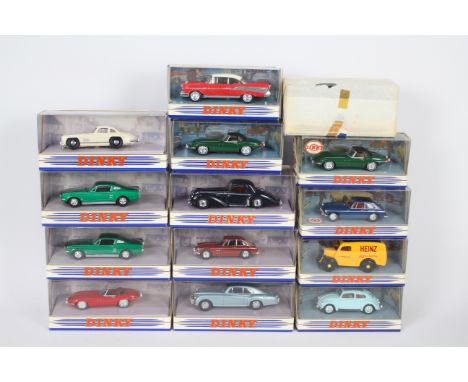 Matchbox Dinky - 14 boxed Matchbox Dinky diecast vehicles. Lot includes DY2 Chevrolet Bel Air 1957; DY16 1967 Ford Mustang Fa