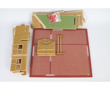 Brushwood Toys - A wooden Stable Yard in 1:32 scale # BT8300. This model has been previously assembled and displayed so may h