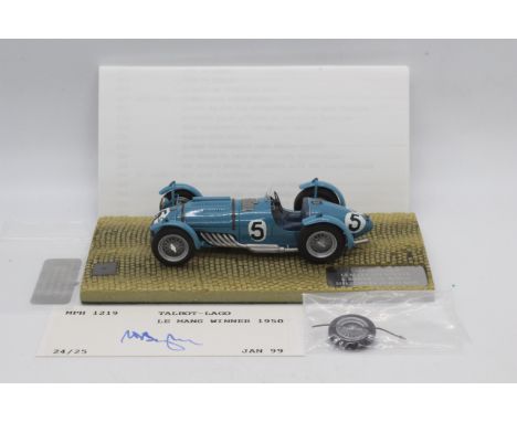 MPH Models, Tim Dyke - A boxed MPH Models #11219 Talbot - Lago Le Mans Winner 1950 L.Rosier / J-L Rosier. The model was creat