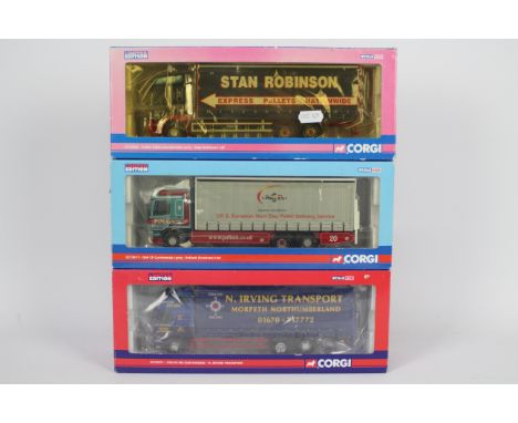 Corgi - Three boxed Corgi Limited Edition 1:50 scale diecast model trucks from the 'Rigids' range. Lot consists of Corgi CC13