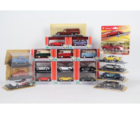 Cararama - Altaya - 20 x diecast vehicles in 1:43 scale including 2 x Volkswagen Bus models, a twin pack BMW Z3 set, a Subaru