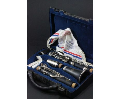 Cased clarinet marked Buffet Paris