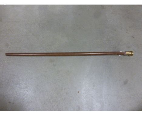 Walking Stick with Brass Clock Handle
