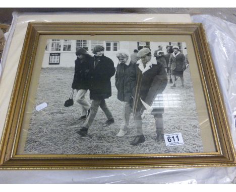 Framed and Glazed Black and White Photograph with Ringo Star plus small collection of prints including Venice and others and 