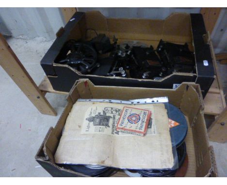 A Pathescope 9.5mm including Popeye, Mickey Mouse etc, along with 3 projectors 