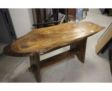 A walnut bench