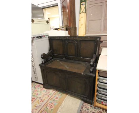 Oak Monk's Bench