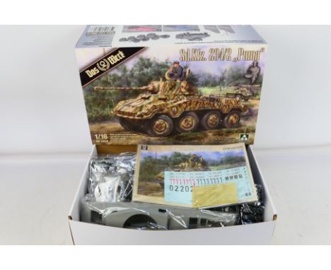 Das Werk - A boxed 1:16 scale Das Werk DW16006 Sd.Kfz.224/2 Puma German WW2 Recon Vehicle. The large kit appears to be in Min