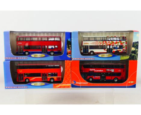 Creative Master - 4 x 1/76 scale diecast buses to include #1002 Alexander ALX400-Metroline, #6001 Enviro400, #1001 Alexander 