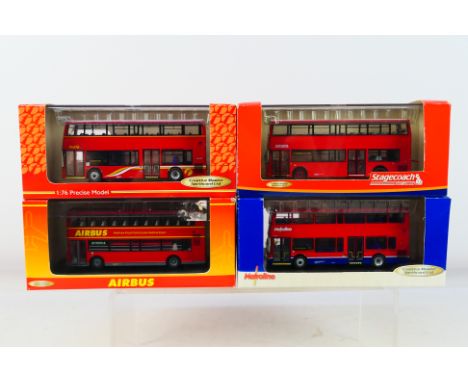 Creative Master - 4 x 1/76 scale diecast buses to include #2005 Plaxton President Bodied First London, #1023 Alexander ALX400
