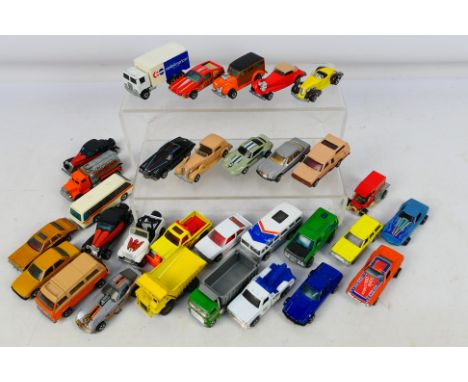 Mattel - Hot Wheels - An mixed assortment of approximately 30 unboxed Hot Wheels cars from late 70s-mid 80s to include Auburn