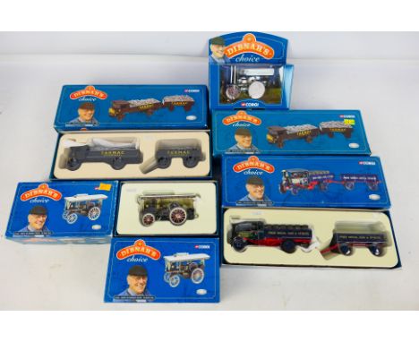 Corgi - 6 x Dibnah's Choice diecast vehicles to include 2 x CC20001 Sentinel Dropside waggon , Trailer & Load - Tarmac, 2 x #