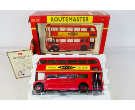 Sun Star - A boxed Limited Edition 1/24 scale Routemaster diecast model. Item appears in near mint condition with wing mirror
