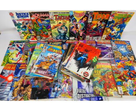 Marvel - DC - Image - Others - Approximately 50 comics and graphic novels from various ages.  Lot includes Iron Man #298, Mar