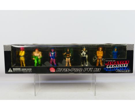 DC Direct - An unopened 2001 dated The Justice League Of America Villains 7 piece PVC figure set featuring Felix Faust, The K