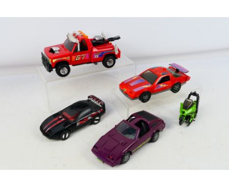 Kenner - Mask - A group of unboxed models, Raven, Wildcat, Manta, Thunderhawk and Condor. They show some signs of use and may