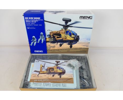 Meng Models - A boxed 1:35 scale Meng Models 'Special Edition' #QS-005 AH-64D Saraf Heavy Attack Helicopter (Israeli Air Forc