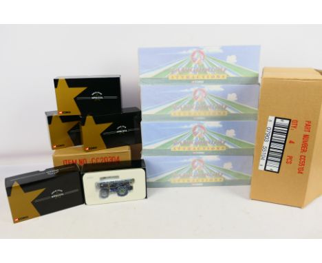 Corgi  - Unsold Shop Stock - 2 x trade case containing 4 x #CC55104 Diamond T Ballast / generator & Trailer (1:50 scale) and 