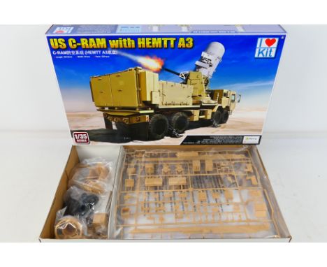 I Love Kit - A boxed 1:35 scale I Love Kit #63526 US C-RAM with HEMTT A3 plastic model kit. The kits appears to be in Mint co