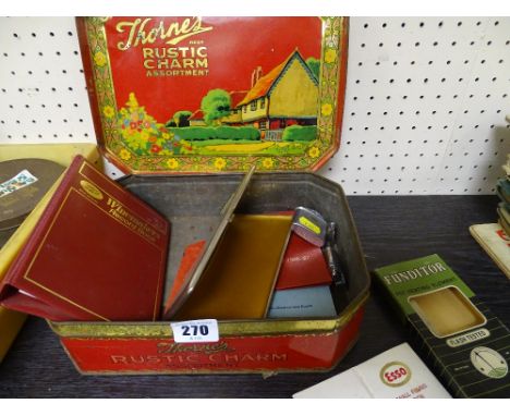 Quantity of vintage advertising material, lighters, cigarette case etc
