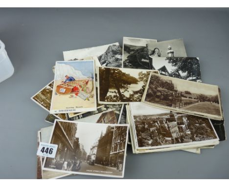 Small parcel of vintage postcards and photographs