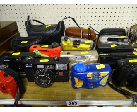 Quantity of novelty vintage and other cameras