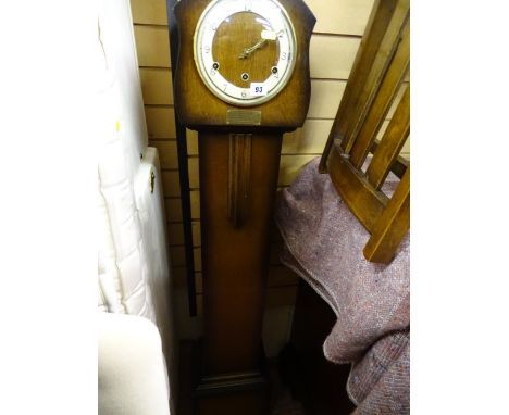 Vintage clock with brass presentation plaque 