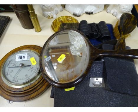 Barometer, dressing table items and other collectables