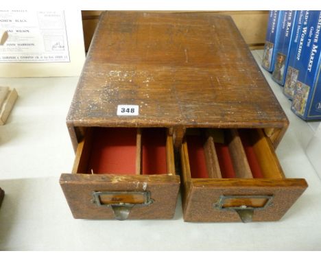 Vintage wooden till
