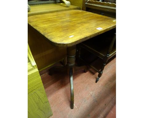 Square topped tripod table