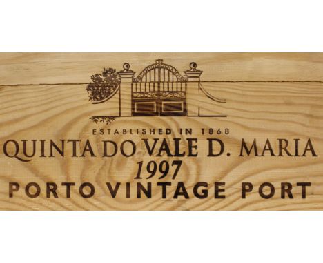 Twelve bottles Quinta do Vale D. Maria Vintage Port 1997, owc