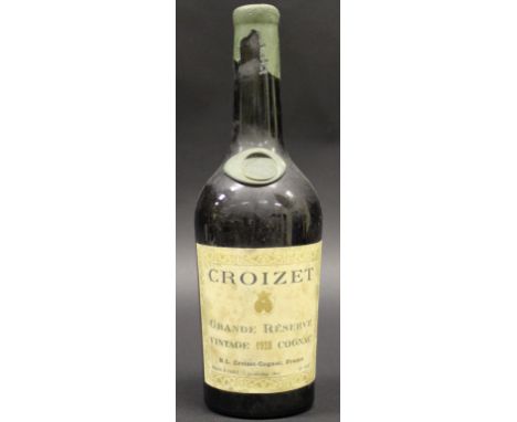 One bottle Croizet Grande Réserve Vintage Cognac 1928